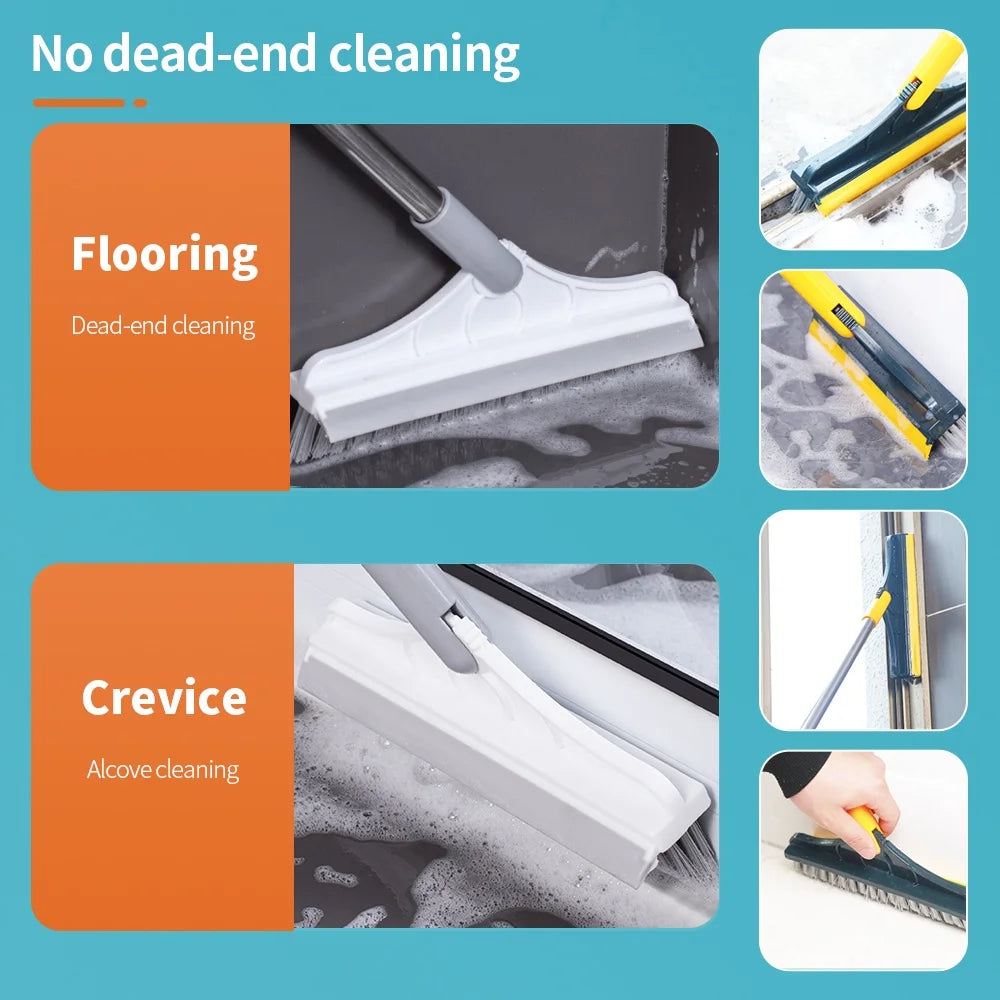 3-in-1 Rotating Scrub Brush with Long Handle