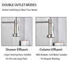 Matte Black Pull-Down Kitchen Faucet with Dual-Mode Spray Head