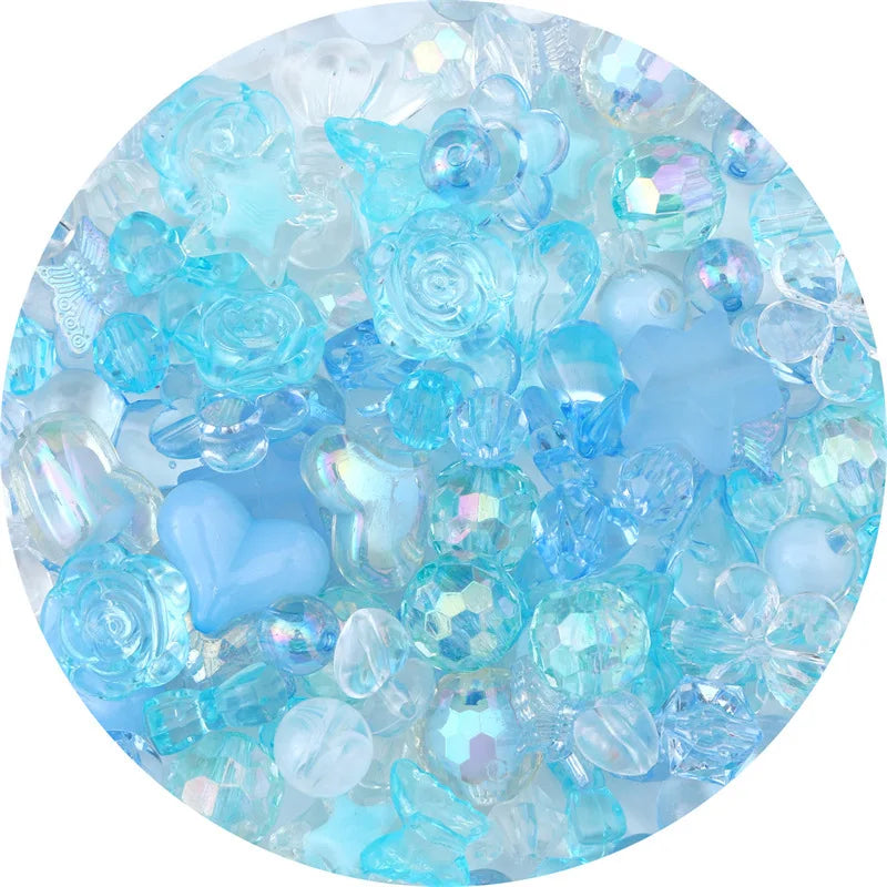 Colorful Acrylic Bead Mix for DIY Jewelry