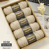 Chunky Alpaca Wool Knitting Yarn – 500g Multi-Color Set for Cozy Winter Projects