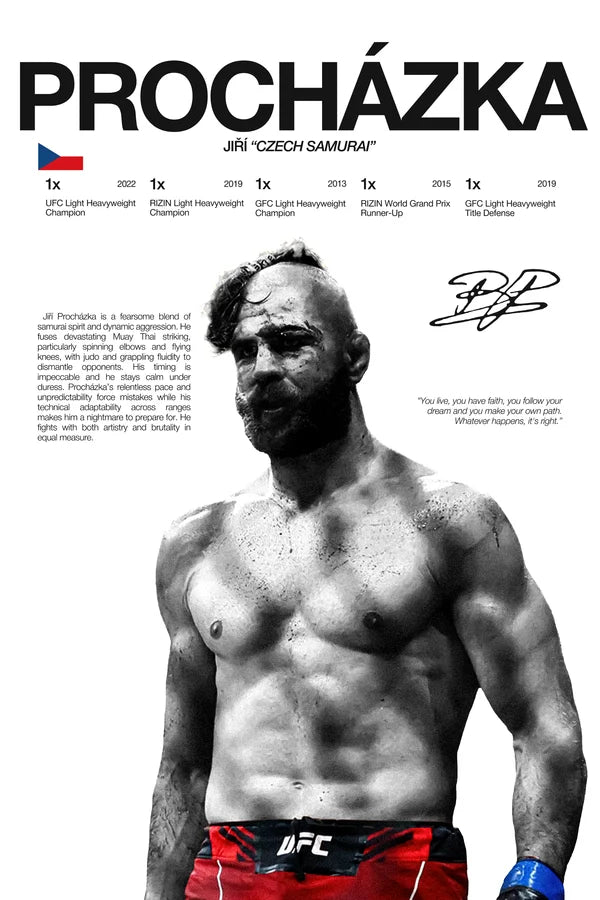 Martial Arts Legend Canvas Wall Art – Inspirational MMA Fighter Poster for Gym & Home