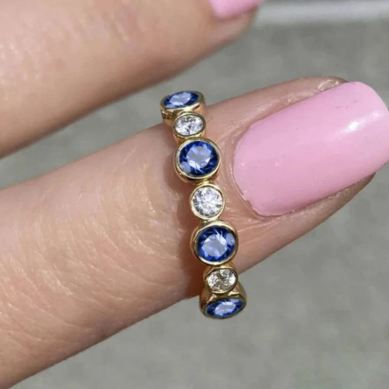 Round Cubic Zirconia Statement Ring