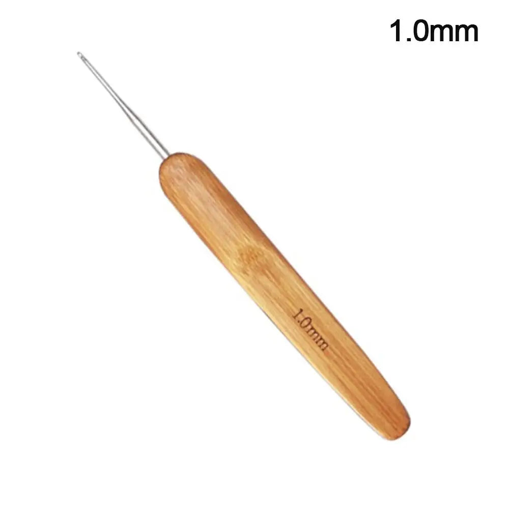 Bamboo Handle Crochet Hook Set with Ergonomic Grip