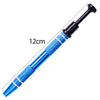 A long, slender black and blue precision pick-up claw tool for jewelry making with a 12cm length.