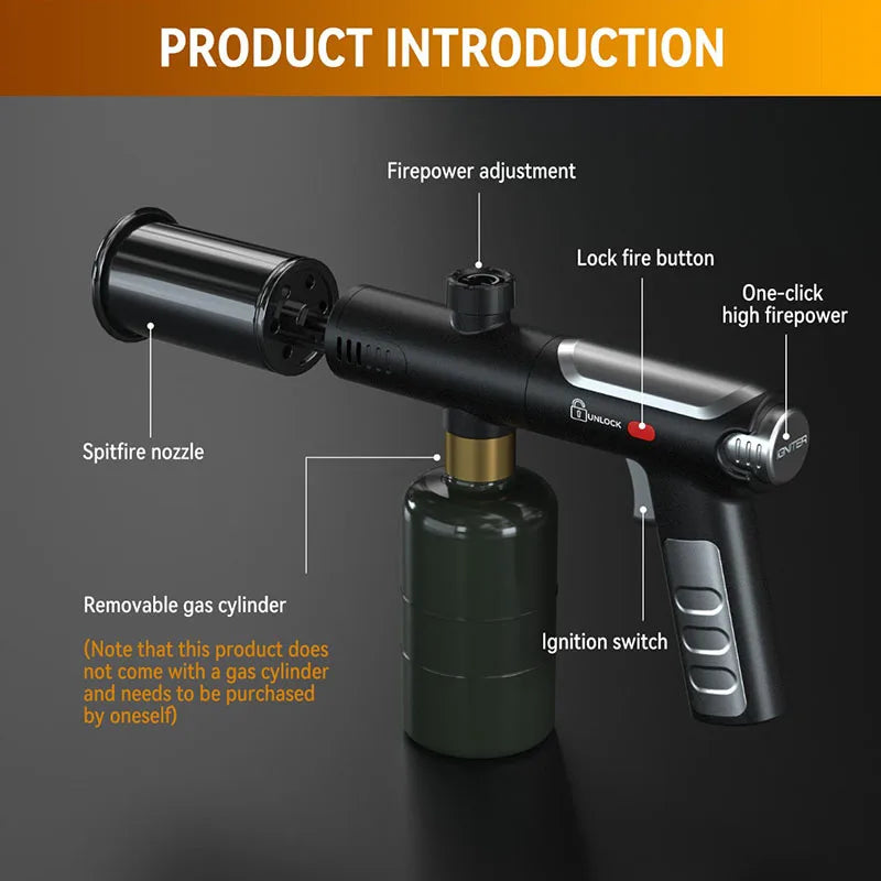 Torch Propane Réglable pour Cuisson Extérieure et Camping