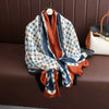 Large Color-Block Cotton-Linen Feel Scarf & Shawl