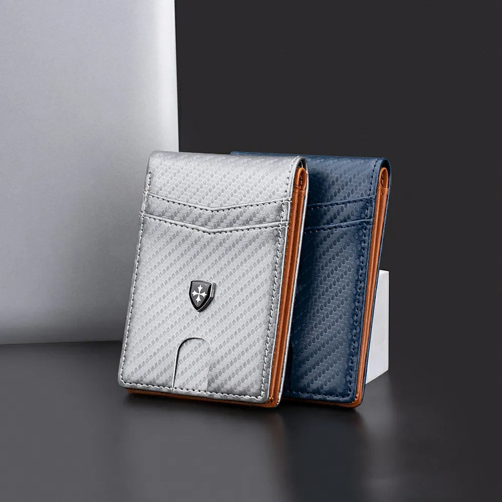 Carbon Fiber RFID Blocking Bifold Wallet for Men