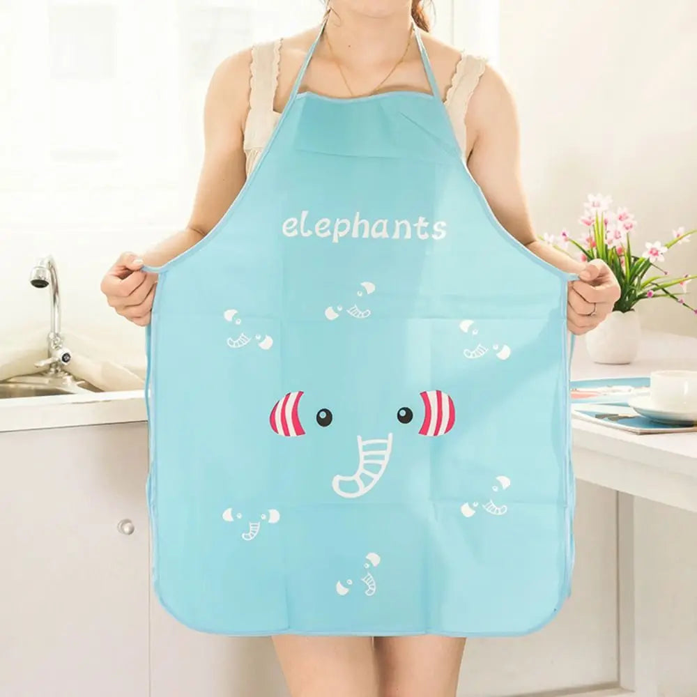 Waterproof PVC Chef Apron with Convenient Pockets