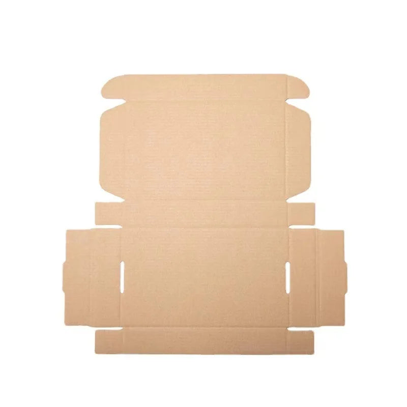 Set of 10 Natural Kraft Cardboard Boxes for Gifts & Storage