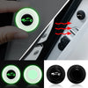 A set of green LED sound insulation pads and shock-absorbing door cushions for a car trunk.