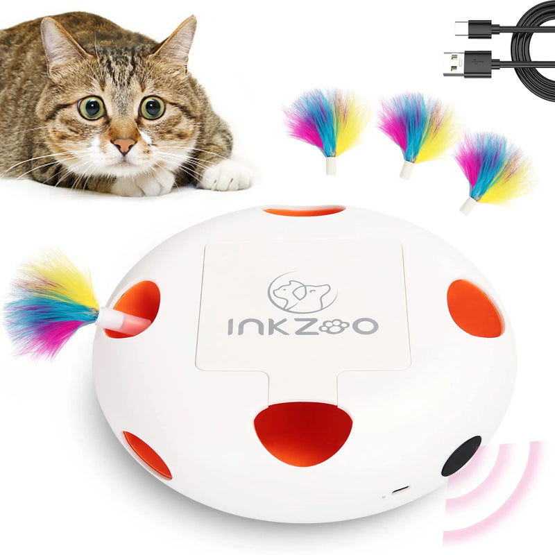 Interactive Whack-A-Mole Cat Toy with Smart Sensor