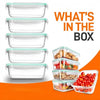 Tupperware de Vidrio Borosilicato Rectangular con Tapa Hermética