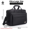 Durable Canvas Messenger Bag for Laptops Up to 19 Inches