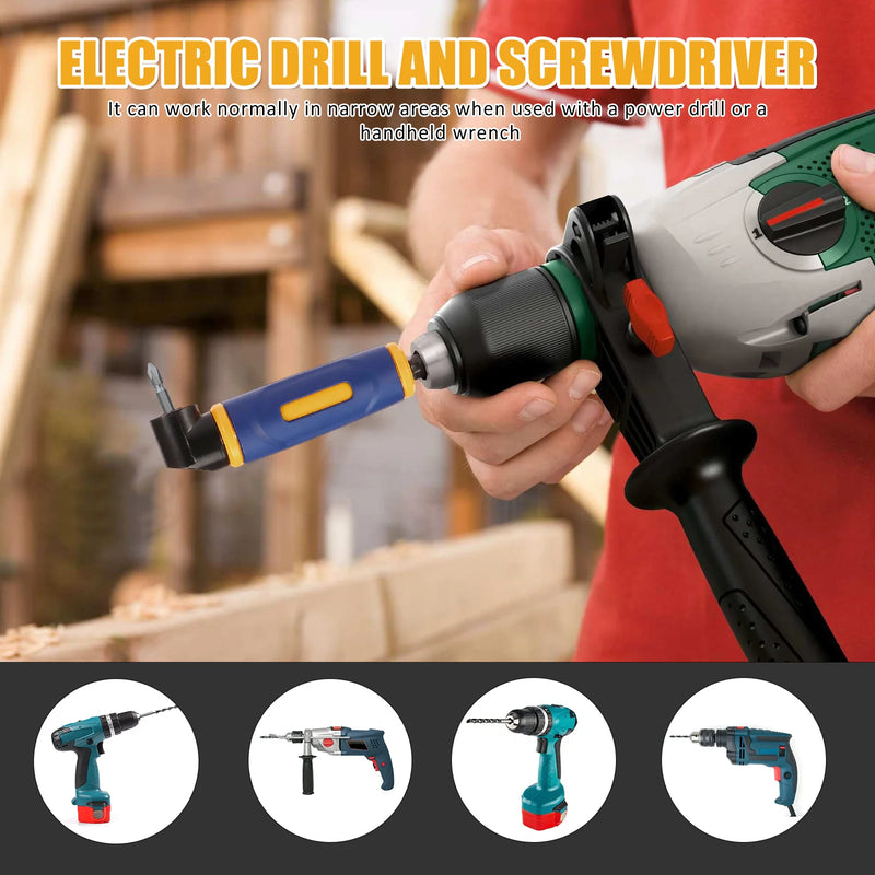 Right Angle Drill Attachment for Tight Spaces