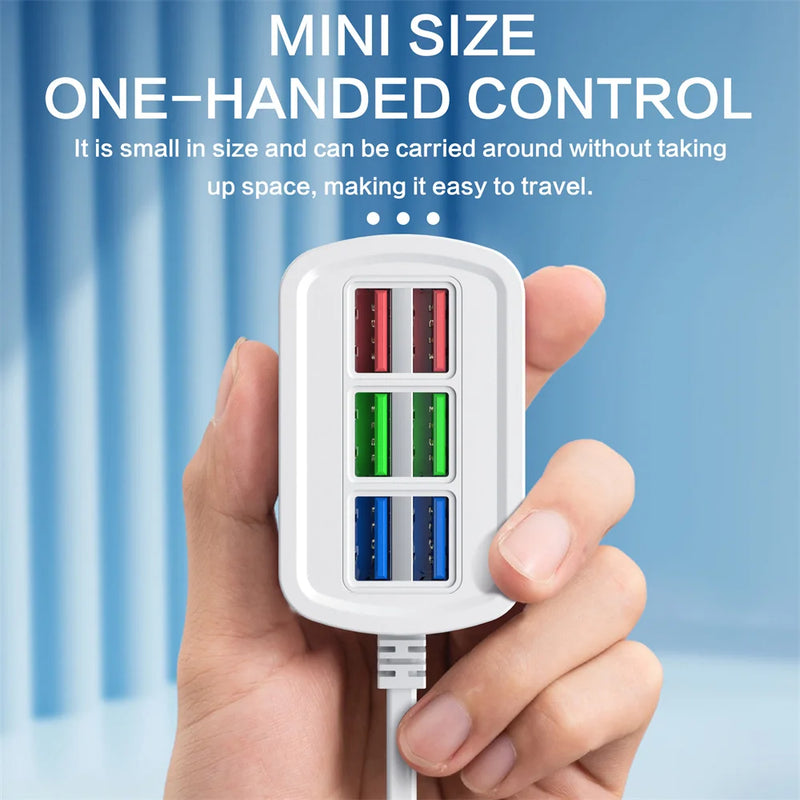 USB-Ladehub mit Steckdose für den Schreibtisch