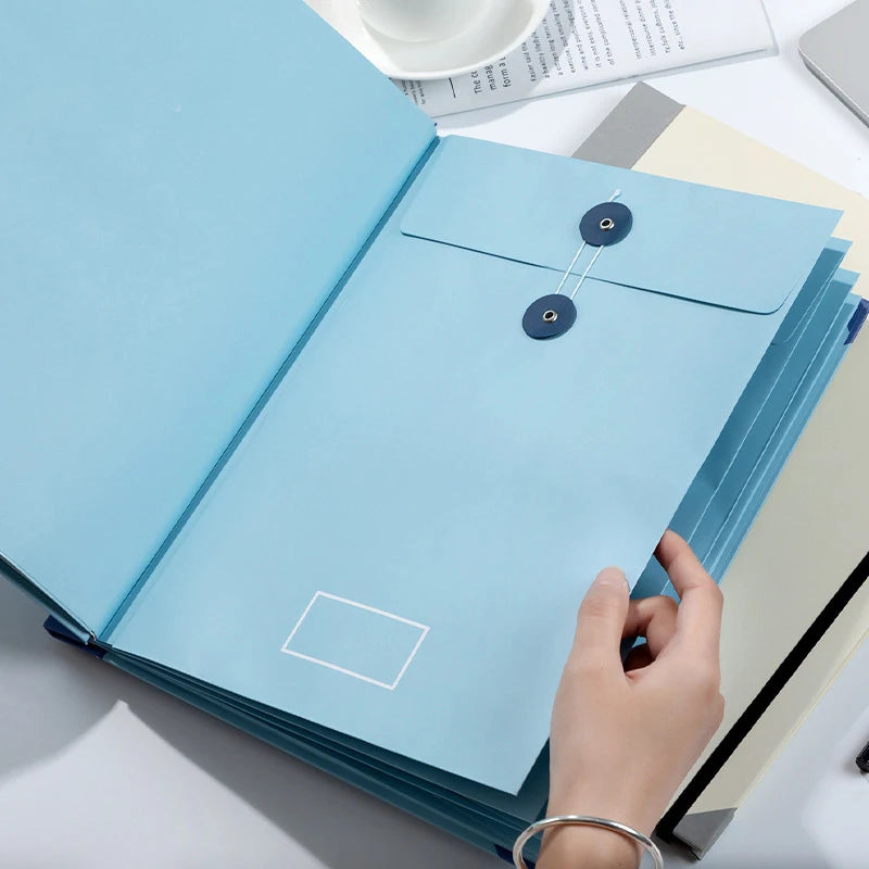 Emergency Preparedness Document Organizer with Accordion Pockets