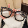 Rhinestone-Embellished Gradient Sunglasses