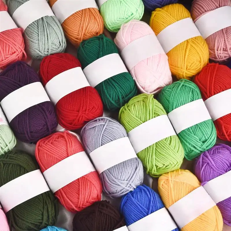Soft Milk Cotton Knitting Yarn – Anti-Pilling 4ply Yarn for Crochet & Knitting