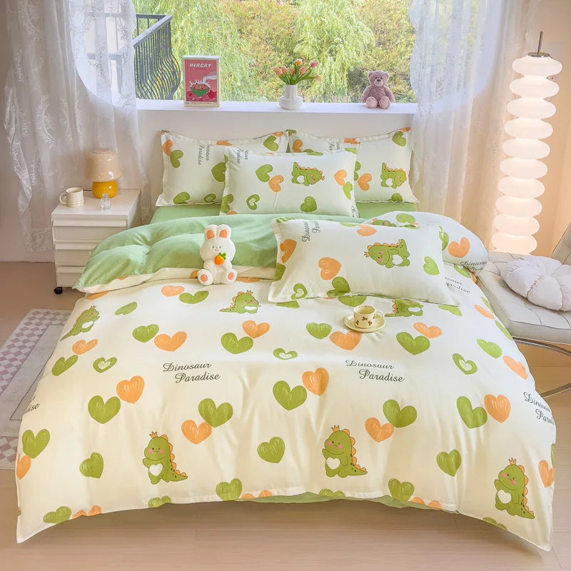 Brushed Polyester Duvet Cover with Matching Pillowcases