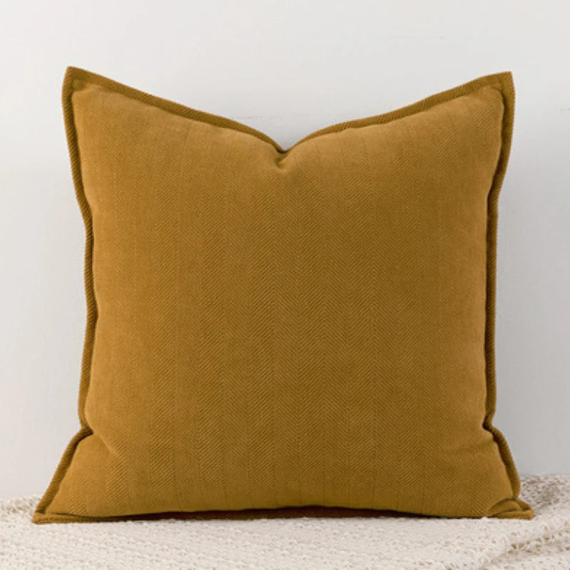 Soft Chenille Throw Pillow Covers – Nordic Solid Design for Couch & Bed