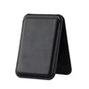 Black magnetic leather wallet case with kickstand for iPhone models