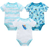 Cotton Short Sleeve Baby Bodysuits – Floral Print, 0-12 Months