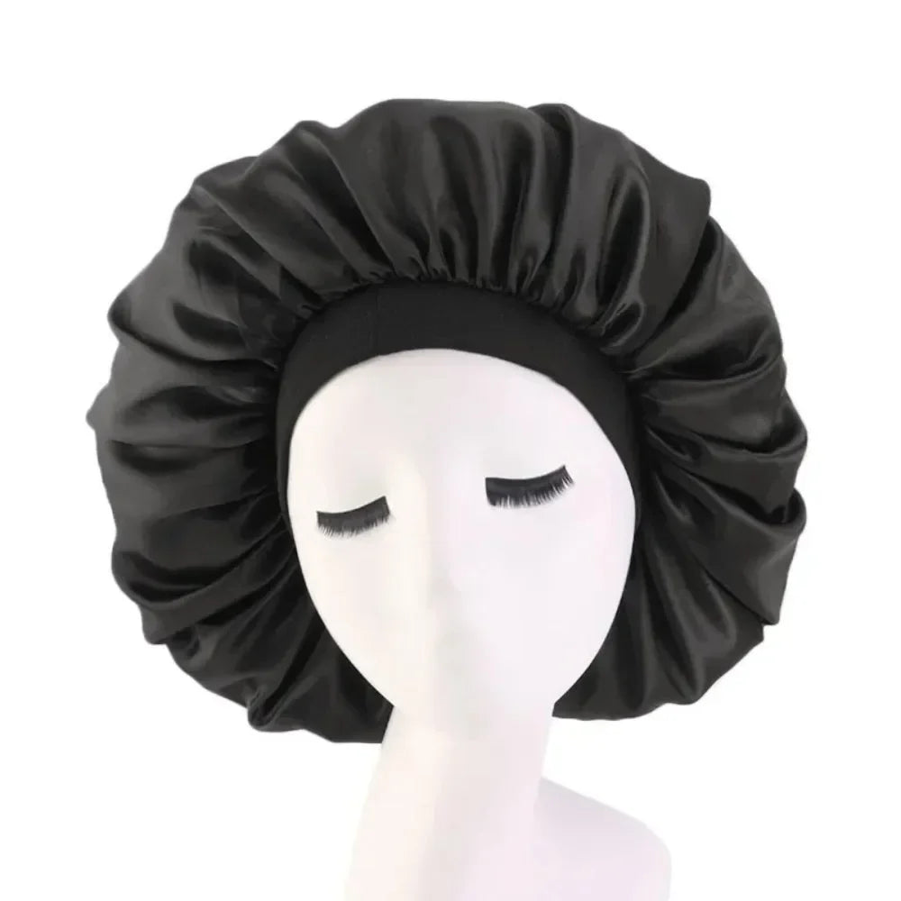 Satin Silk Hair Bonnet for Sleep and Styling