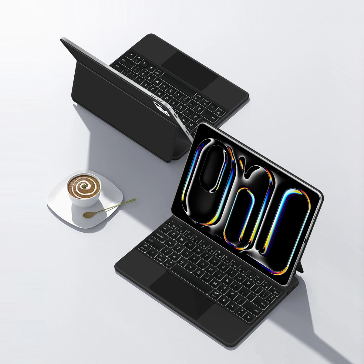iPad Magic Keyboard Case with Backlit Keys and Touchpad