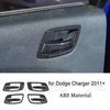 Carbon fiber interior trim kit for Dodge Charger featuring an ABS material accent piece.