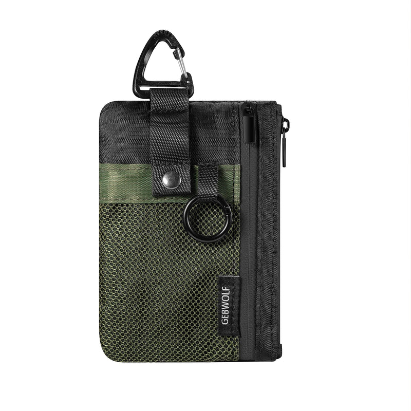 Cartera Minimalista de Nylon con Protección RFID y Ventana para Identificación