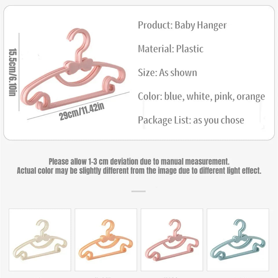 Space-Saving Kids' Anti-Slip Clothes Hangers (Set of 5/10/20/30/50)