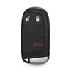 Black replacement key fob shell with two lock icons and a panic button.