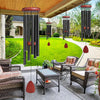 28-Inch Mediterranean Metal Wind Chime with Six Tuned Tubes for Garden, Patio & Porch