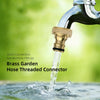 Brass Garden Hose Quick Connectors (2-Pack)
