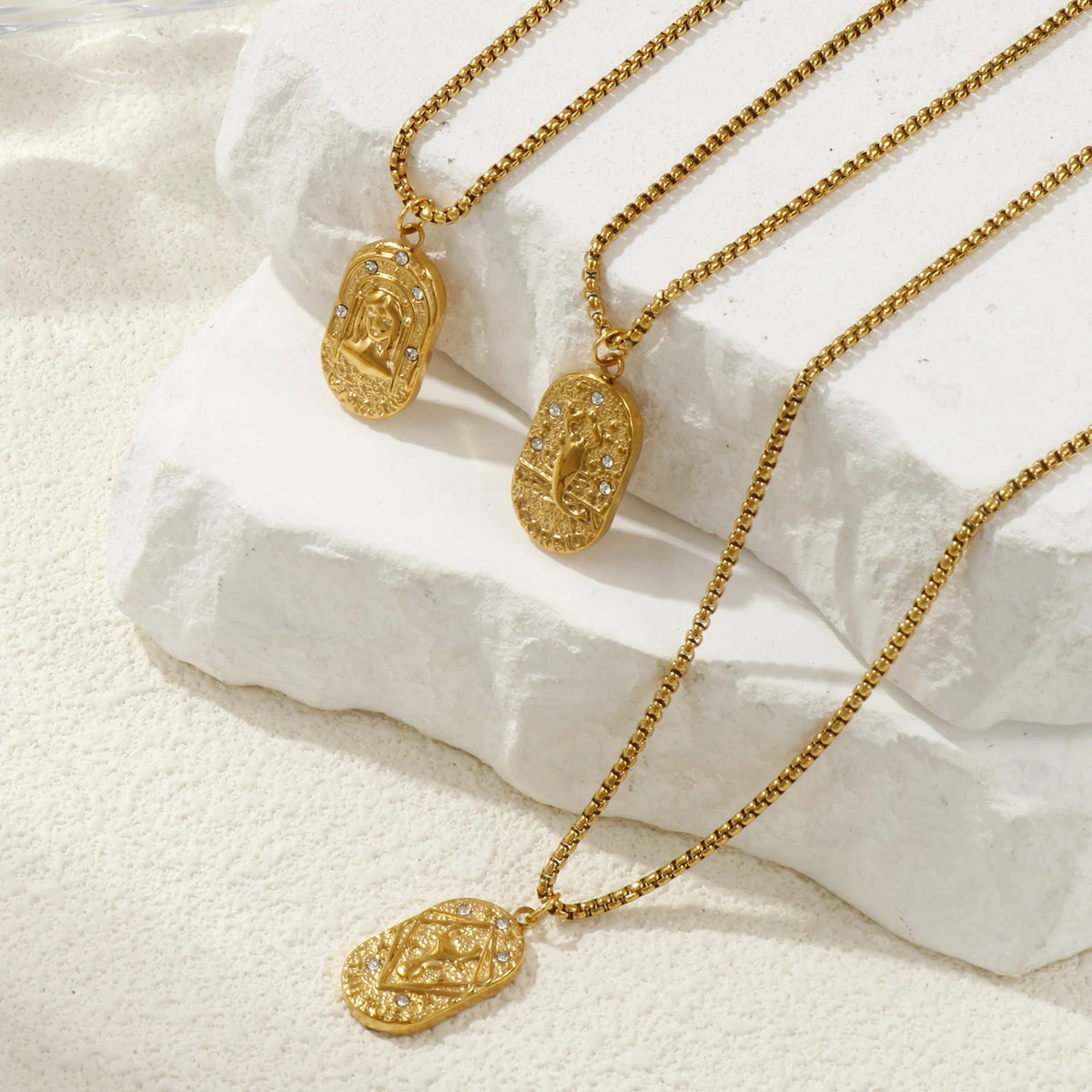 18K Gold Plated Constellation Pendant Necklace