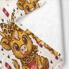 Cartoon Highland Cow Print Flannel Blanket