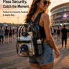 Heavy-Duty Transparent PVC Backpack with Padded Straps