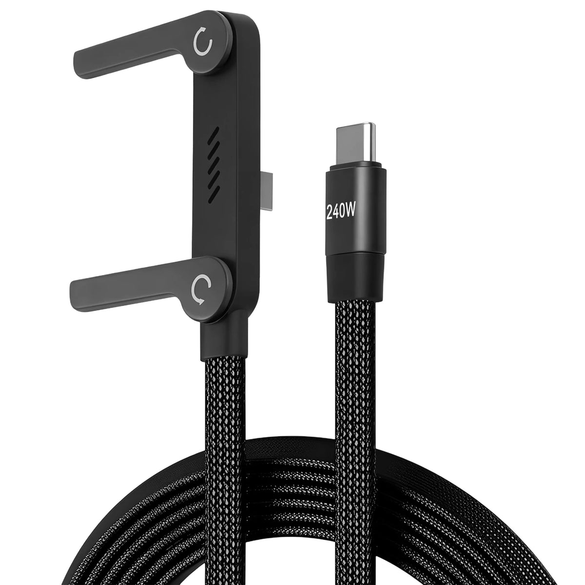 2-in-1 Foldable Charging Stand with Fast-Charge Cable