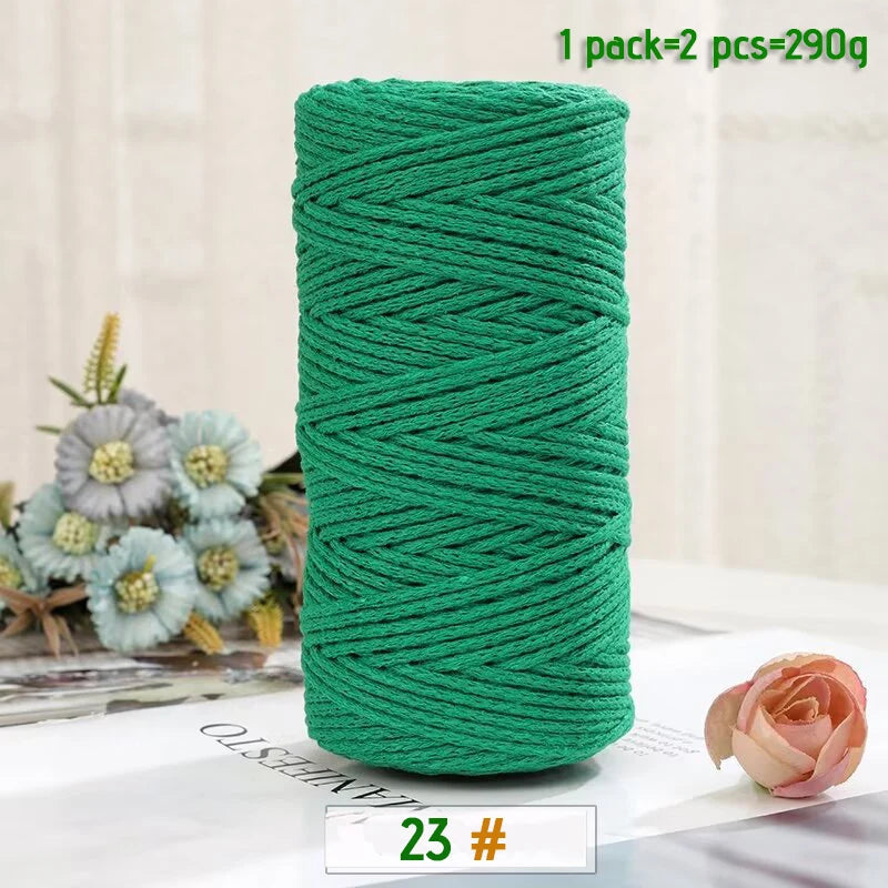 100% Cotton Hollow Yarn for Knitting & Crochet