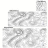 Large Abstract Desk Mat with Stitched Edges