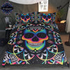 Gothic Skull & Damask Comforter Cover Set