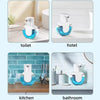 Wall-mounted infrared automatic foam soap dispensers shown in various contexts like a toilet, hotel, kitchen, and bathroom.