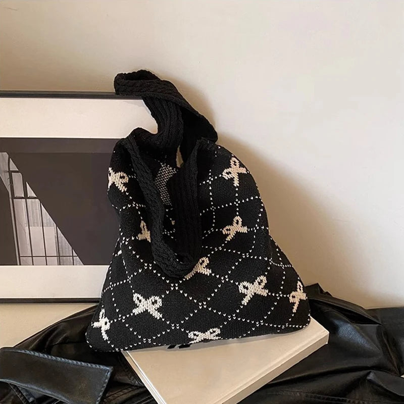 Large Capacity Crochet Shoulder Bag