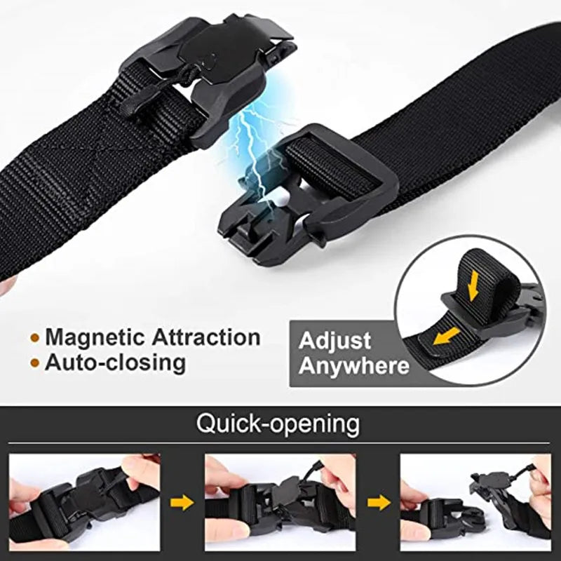 Quick Release Magnetic Buckle Tactical Belt