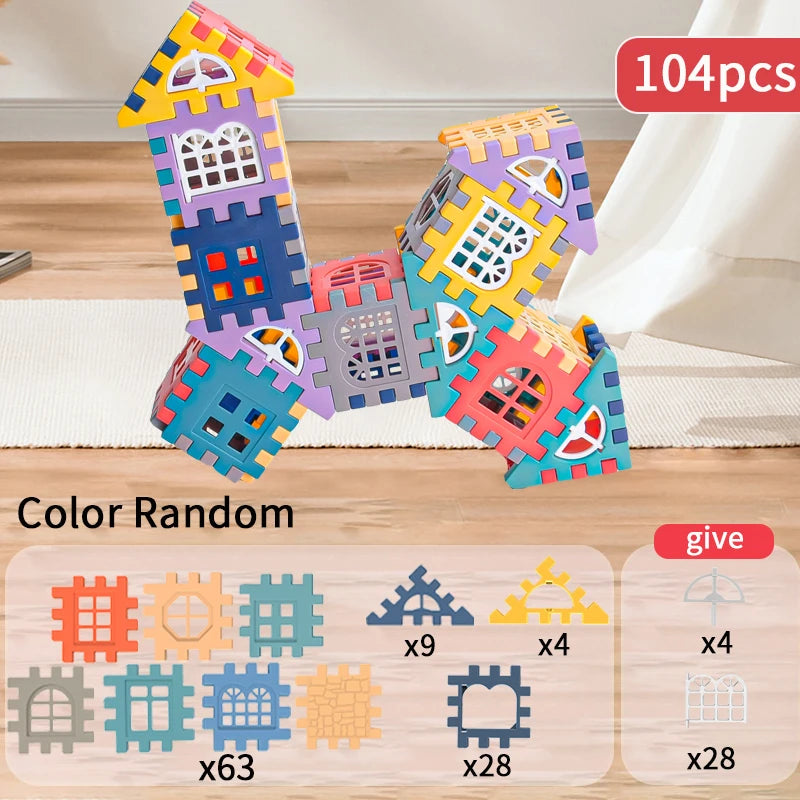 Creative House Building Blocks Set for Kids