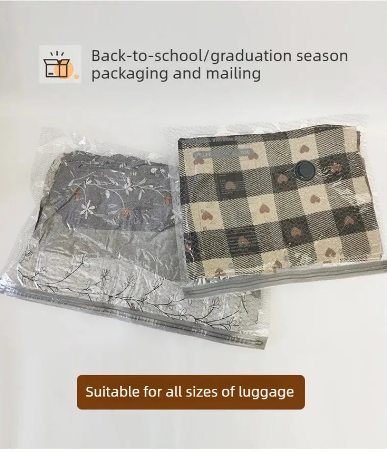 15-Piece Vacuum Storage Bag Set with Rechargeable Pump