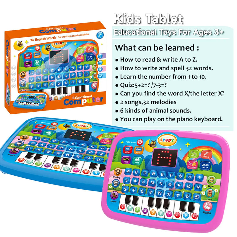 Kids' Learning Tablet & Electronic Keyboard