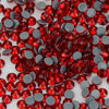 Red Glass Flatback Rhinestones - Multi-Color Glitter Round Crystals for DIY Crafts
