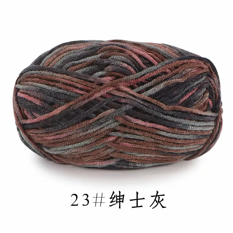 Section-Dyed Milk Cotton Yarn for Knitting and Crochet