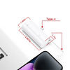Pocket-Size 5000mAh Power Bank with Built-in Cable, LED Light & Phone Stand